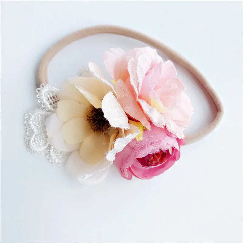 Детский комплект с искусственным цветком для волос повязка на голову крыльями