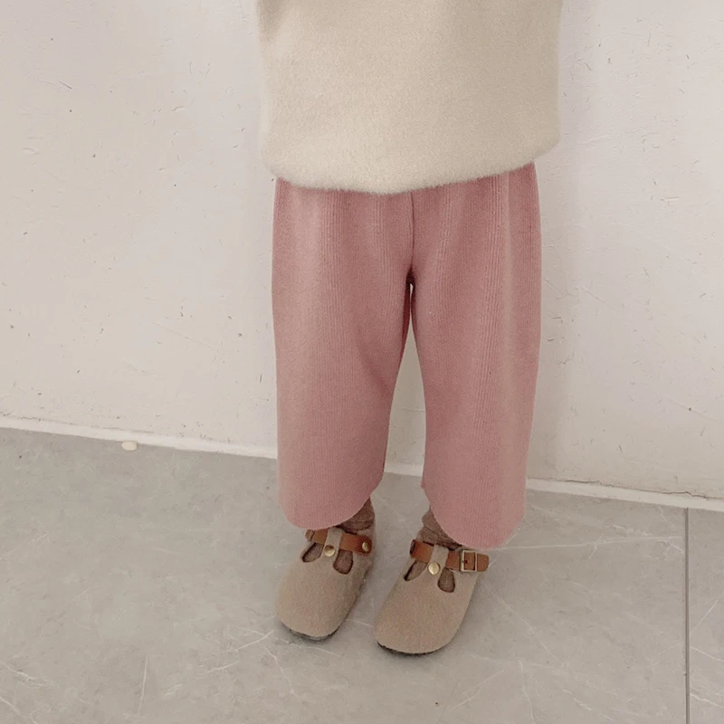 Штаны для девочек из чистого хлопка сезон весна осень детские спортивные