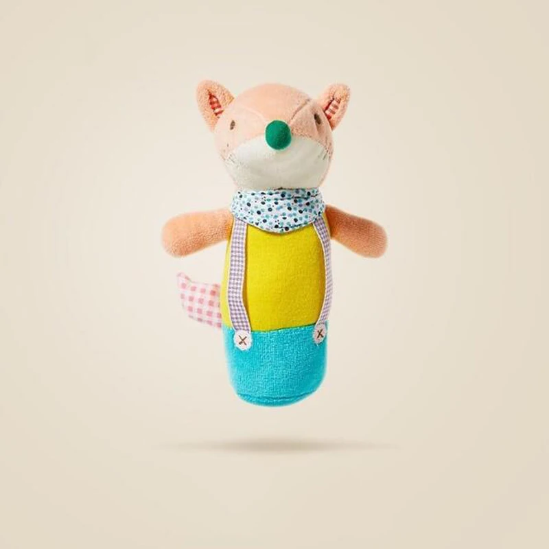 

0-24M Baby Infant Plush Animal Rattle Appease Toys Newborn Kids Cartoon Musical Soft Stuffed Animal Doll Rattle Educational Toys