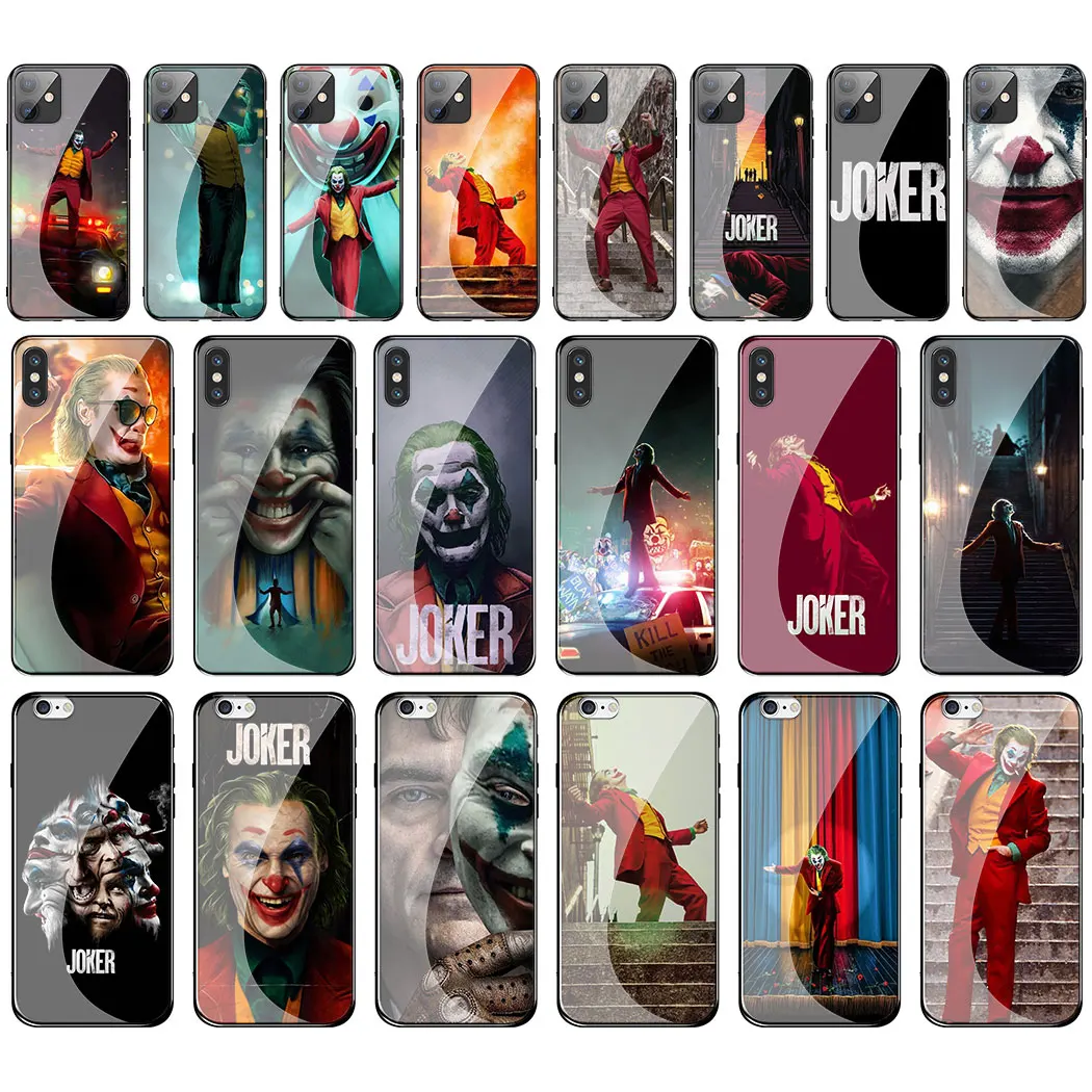 2019 joker Joaquin Phoenix movie чехол из закаленного стекла для телефона Apple iPhone 11 Pro XS Max XR X 8 7 6S