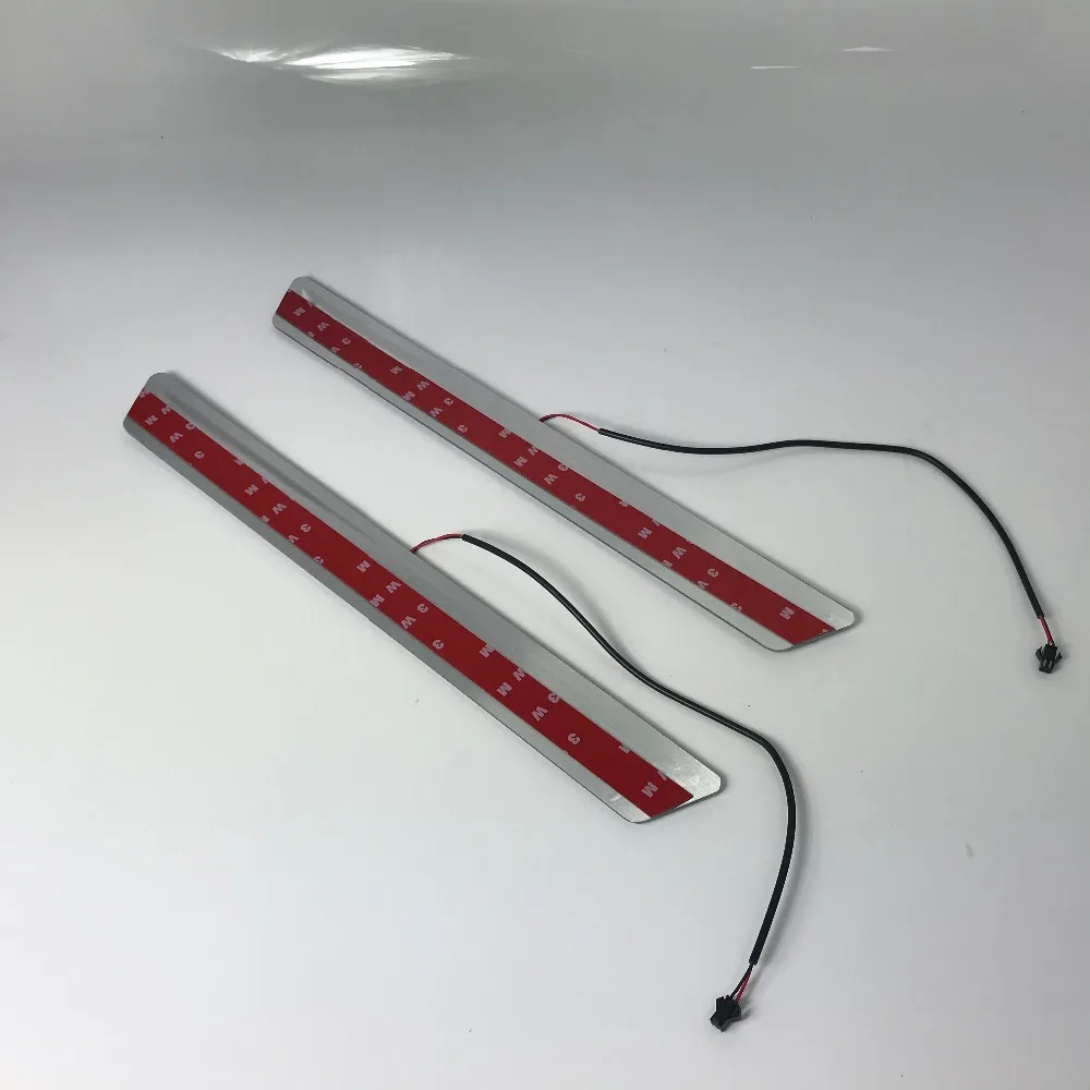 

Express delivery led door sill plate strip welcome light threshold guard protectors for Chevrolet cruze