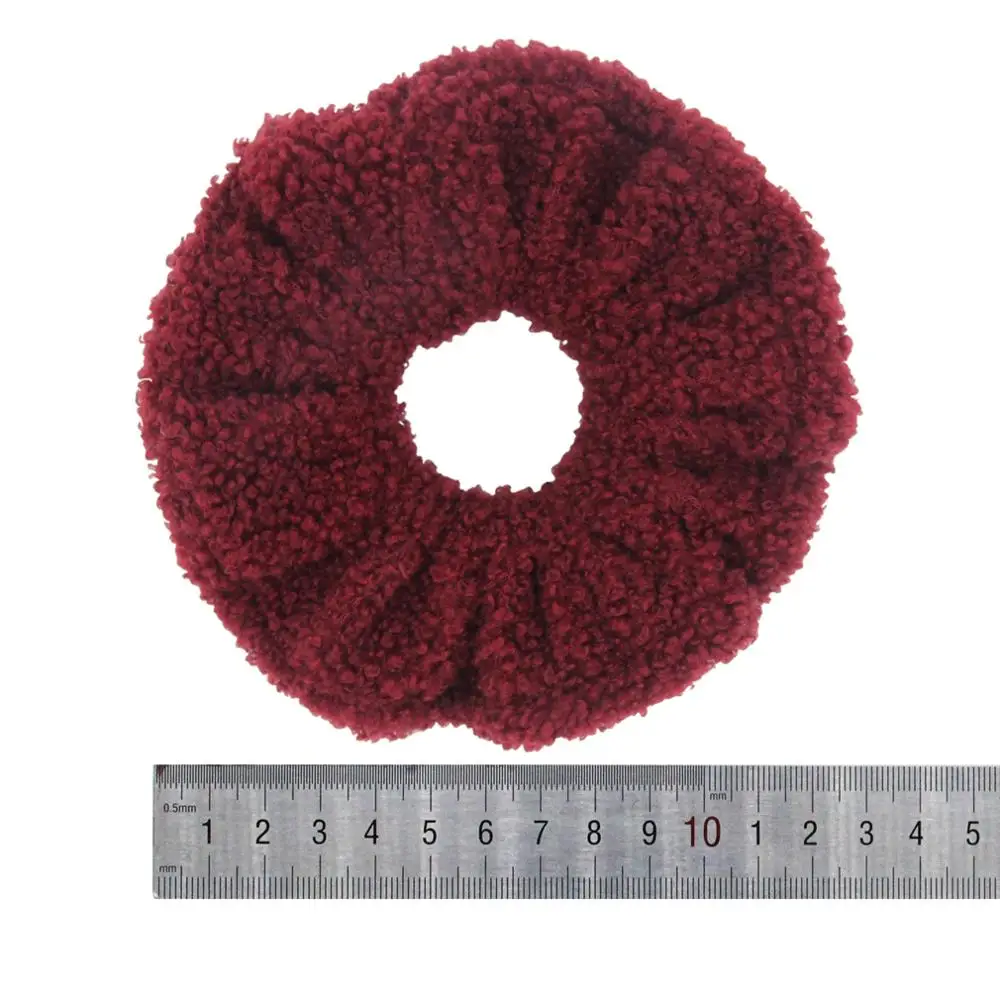 Пушистая веревка для волос из искусственного меха девочек милый плюшевый мишка