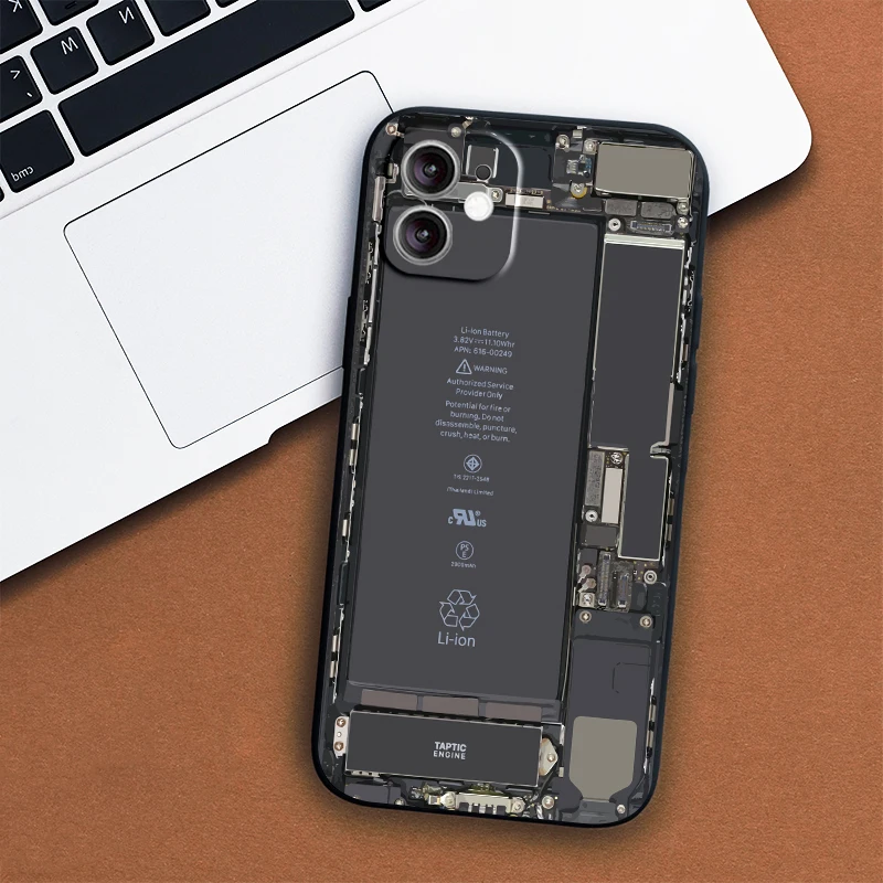 

Internal structure perspective view design phone case for iPhone 13 12 mini Pro max xs 11 6s 6G 7 8 plus personalized back cover
