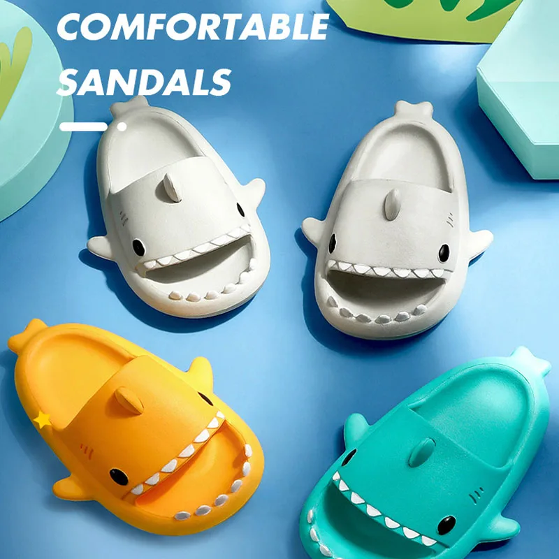 Children Slippers Kids Sandals Parent-child Aldult Women Men Shoes Cartoon Shark Summer Boys Girls Baby Soft Sole Anti-Slip 3 Children Slippers Kids Sandals Parent-child Aldult Women Men Shoes Cartoon Shark Summer Boys Girls Baby Soft Sole Anti-Slip 3