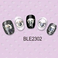 1 sheet cute dog nail art water transfer stickers water decals nail tips decals diy manicure nail art paste accessories