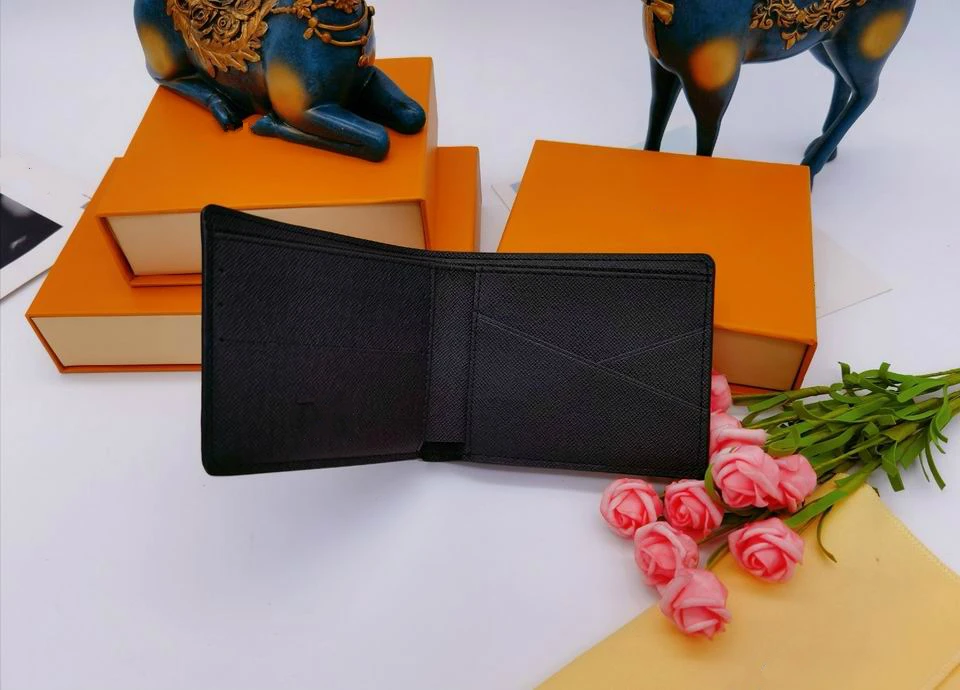 Cartera de lona de alta calidad para hombre, billetera corta de alta calidad para Oto&ntilde;o e Invierno-1