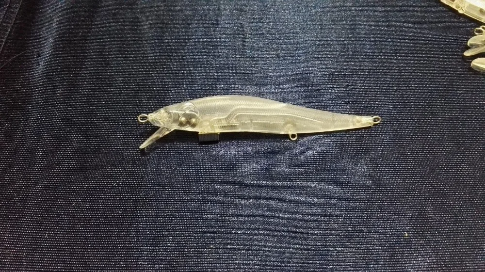 10 шт. неокрашенные жесткие приманки на пескаря приманка для рыбалки 4 1/2 дюйма 7/16