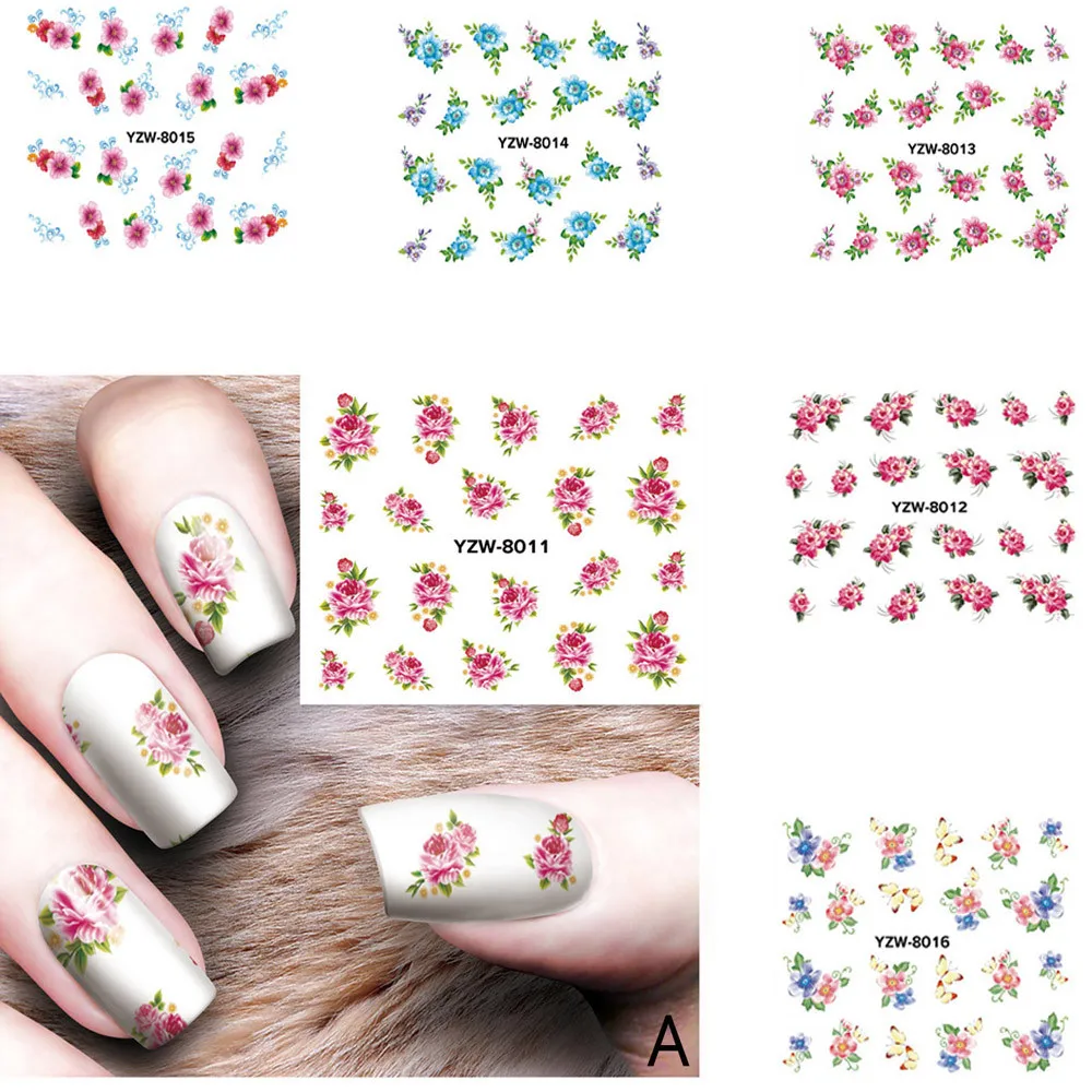 

DIY Nail Applique Adhesive Flower Rattan Nail Sticker Lace Design Nail Paste