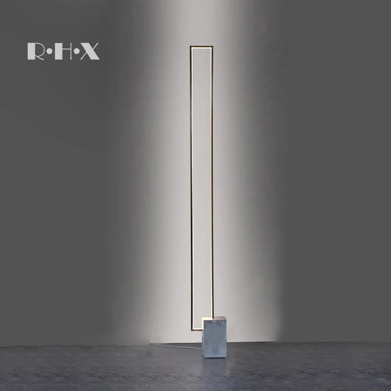 

Post Modern Minimalist Iron Art A Living Room Floor Lamp Originality Northern Europe Wind Vertical Lamp Designer Arts Floor Lamp