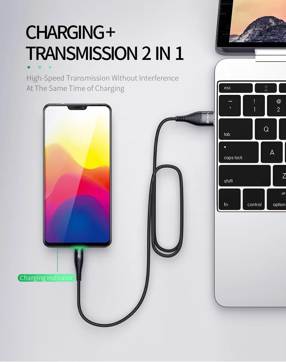 YKZ светодиодный Micro USB кабель 3A Быстрая зарядка и синхронизация данных шнур для samsung huawei Xiaomi Andriod USB Microusb Кабели для мобильных телефонов