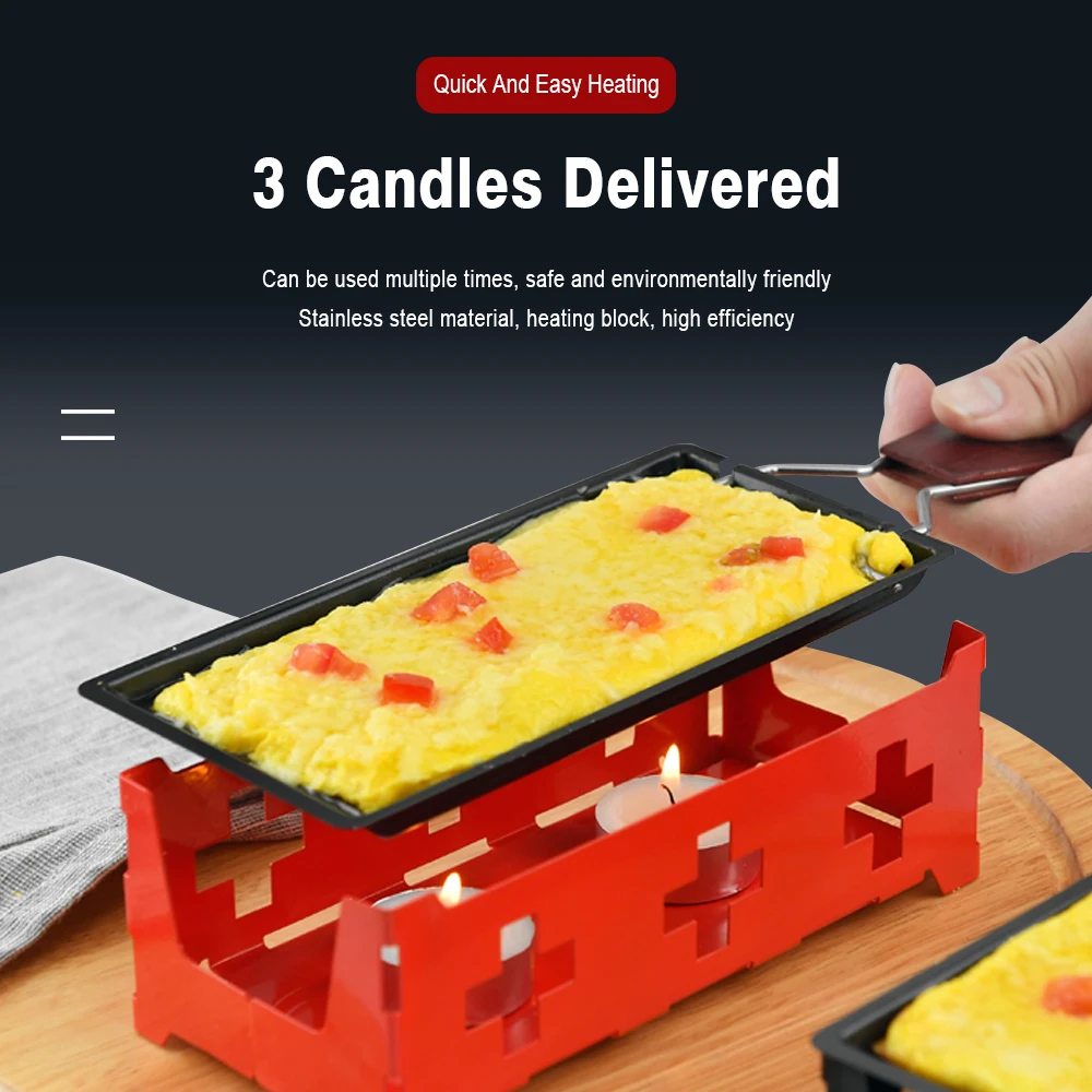 Портативная швейцарская мини духовка для сыра антипригарная сковорода выпечки в