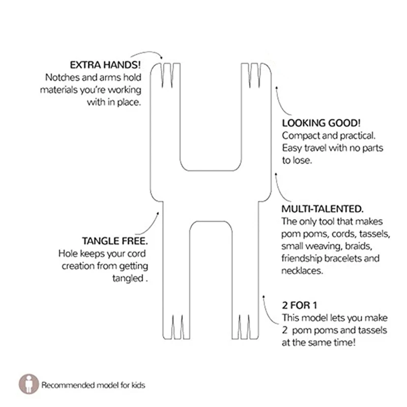 5 в 1 деревянный ткацкий станок с кисточкой и помпоном | Украшения аксессуары