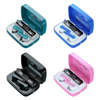 wireless bluetooth 5 1 headset noise reduction tws in ear stereo sports running waterproof headsets with power bank function