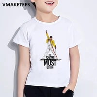 girls boys hip hop rock hipster t shirt kids freddie mercury the queen band print t shirt funny casual baby tops tees clothes