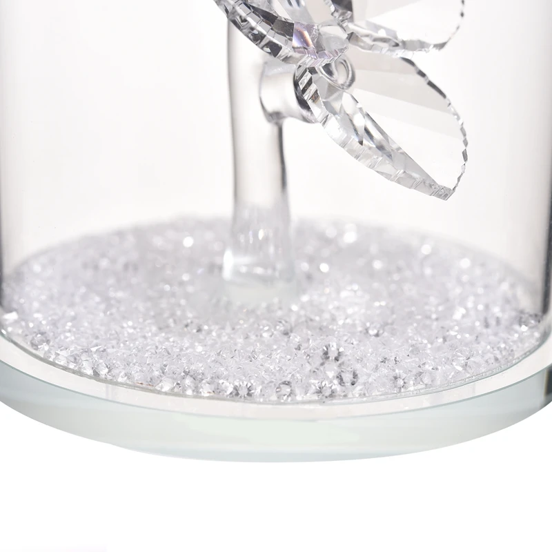 

NEW BEAUTY XMAS GIFTS GLASS CRYSTAL 3 COLORS ROSES WEDDING VALENTINE DAY FAVORS GIFTS SOUVENIR HOME DECOR TABLE DECORATION