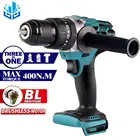 Бесщеточная электрическая Ударная дрель 3 в 1, 18 в, 13 мм, для аккумулятора Makita