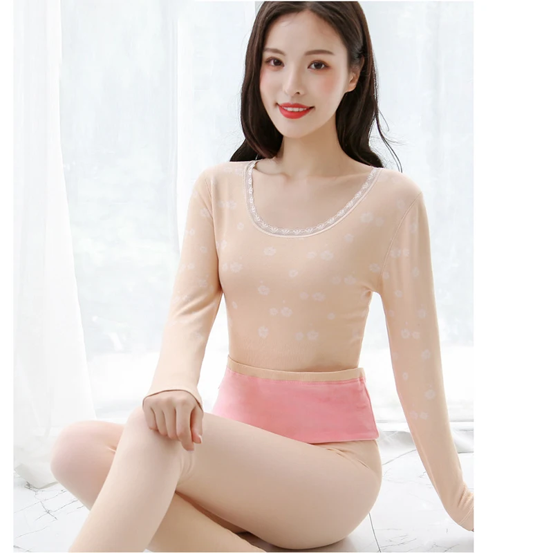 Новинка зимнее термобелье Женское шерстяное нижнее белье длинный женский