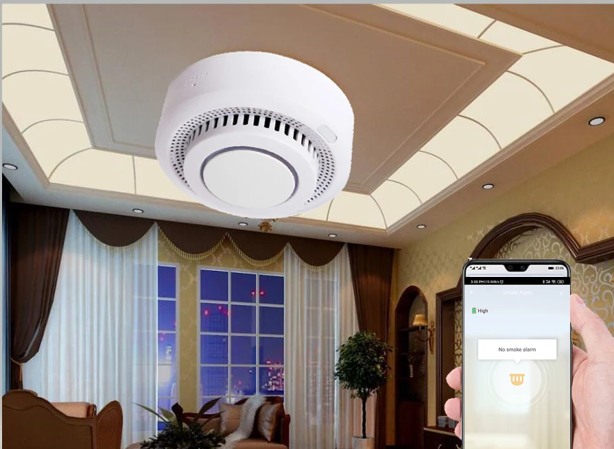 Wofea wifi умная Дымовая пожарная сигнализация домашняя система безопасности