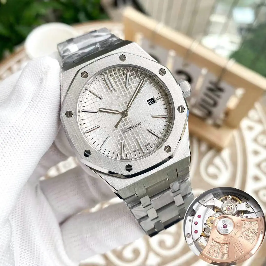 

Luxury Brand Men's Mechanical Watch 15500 1:1 Best Edition Case Bracelet 4302 Movement classic watch 41mm12mm classic watch