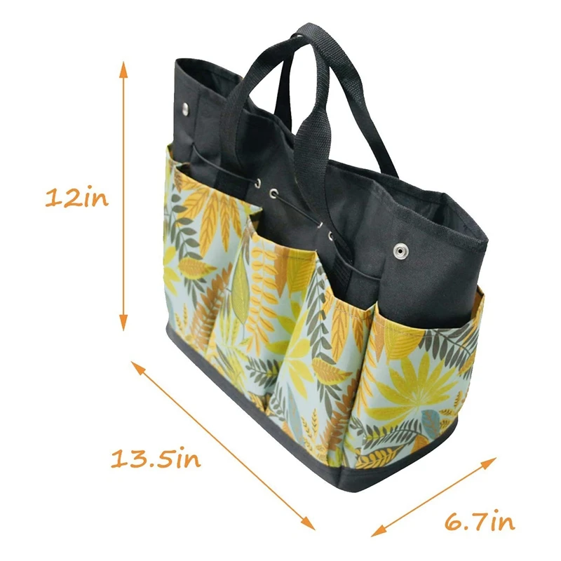 

Garden Tool Bag Gardening Tote Bag Outdoor Multi Pocket Garden Tool Kit Organizer Bag Compact Hand Tool Storage Bag