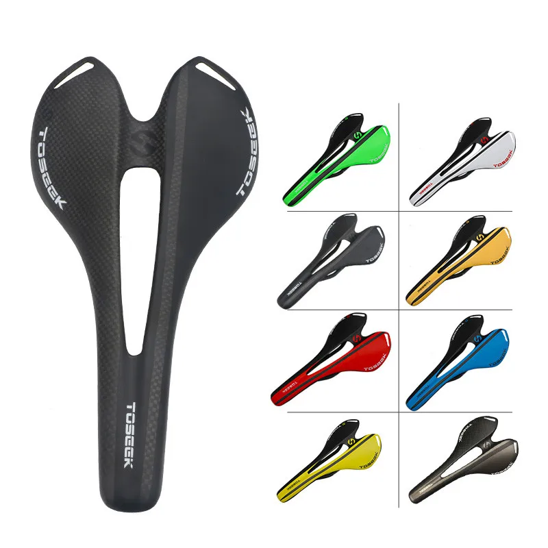 

TOSEEK 3K MTB Road Bike Carbon Saddle Bicycle Accessories 8 Color