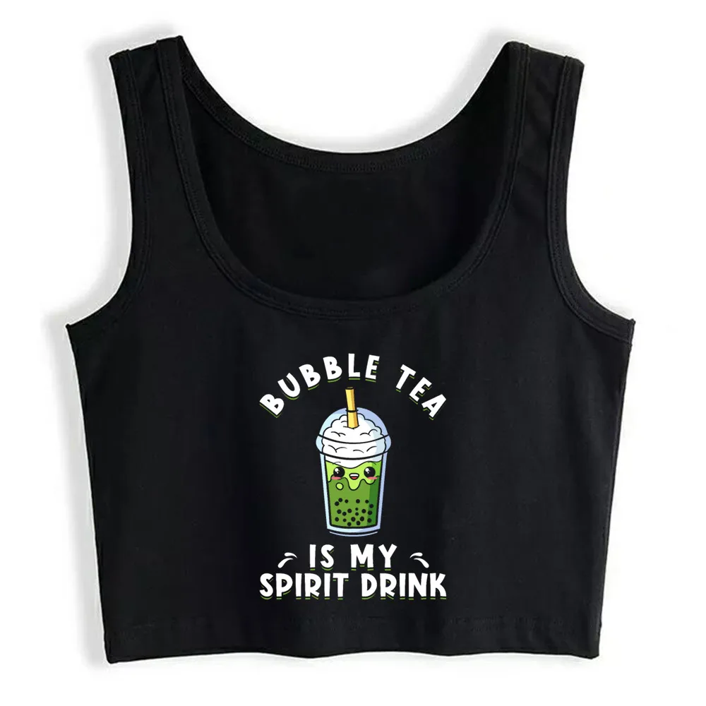 

Crop Top Women Bubble Tea Harajuku Tank Top Women Custom Women Clothes