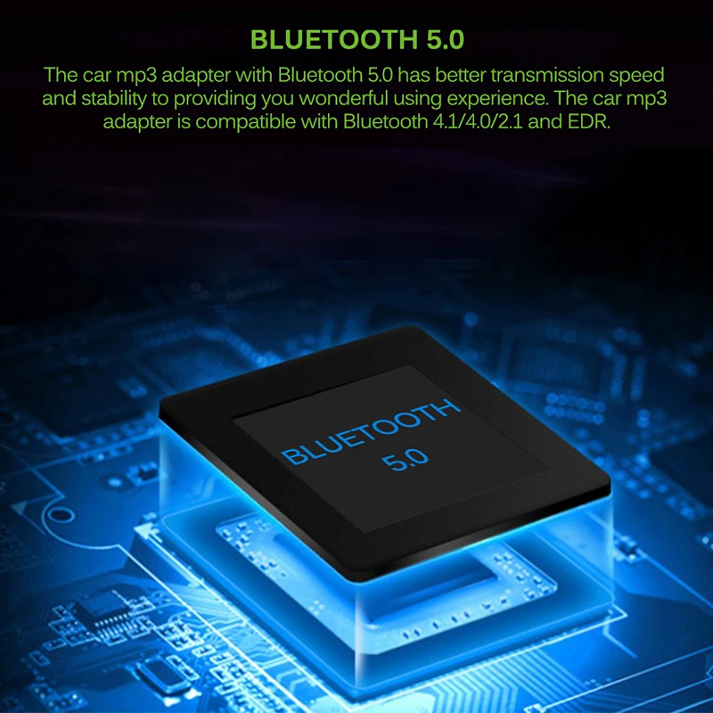 Onever fm передатчик модулятор беспроводной Bluetooth 5 0 AUX Автомобильный Mp3 плеер двойной