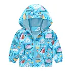 Демисезонная куртка с капюшоном для мальчиков и девочек, демисезонная ветрозащитная куртка для малышей, 2021