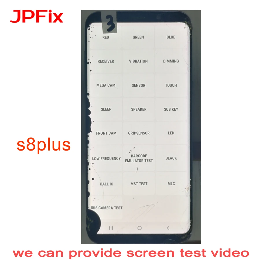 JPFix для Samsung S8 Plus G955 битое стекло практика с использованием ЖК дисплея сенсорным