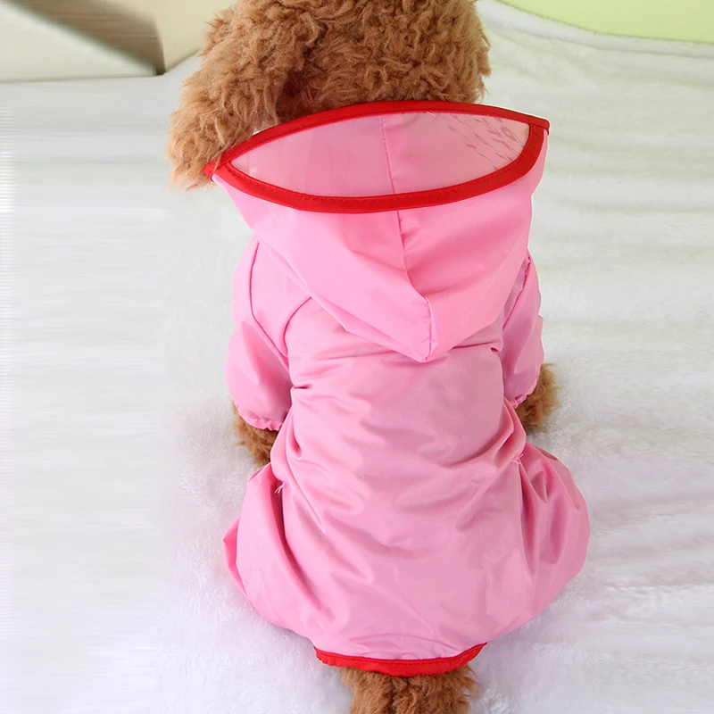 Светоотражающий дождевик для собак Одежда питомцев водонепроницаемый