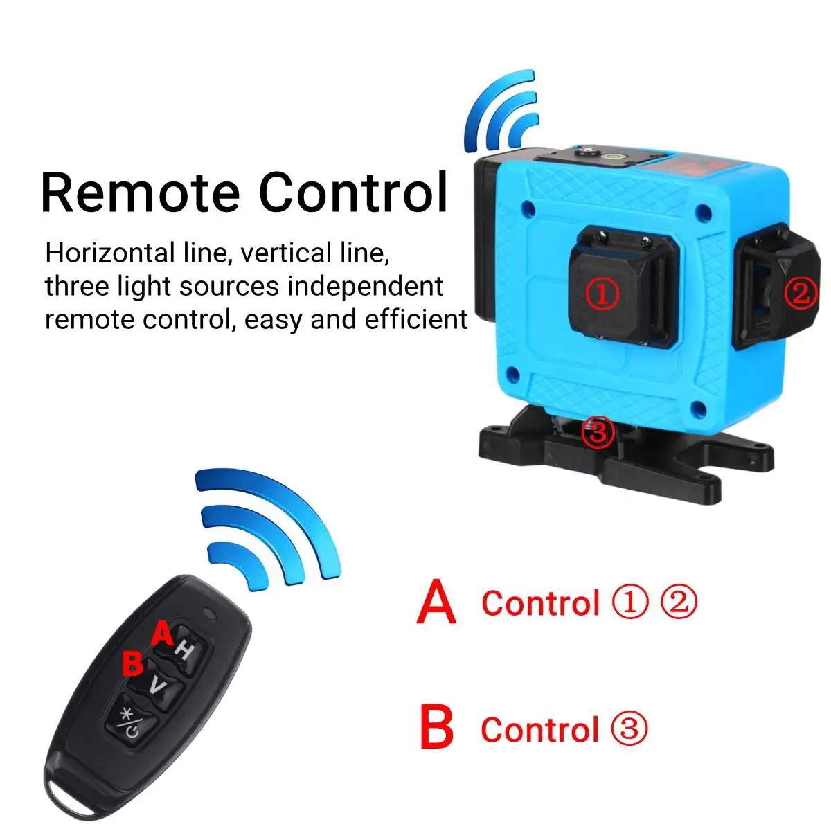 

12 lines 3D Cross Line Laser Level bluetooth & Remote Control Functions Green Beam Lines With Hard Carry Case