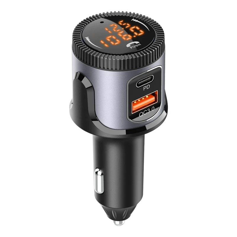 

Многофункциональный Автомобильный MP3-плеер PD 18 Вт, адаптер для быстрой зарядки, FM-передатчик, Развлекательное устройство для салона автомоб...