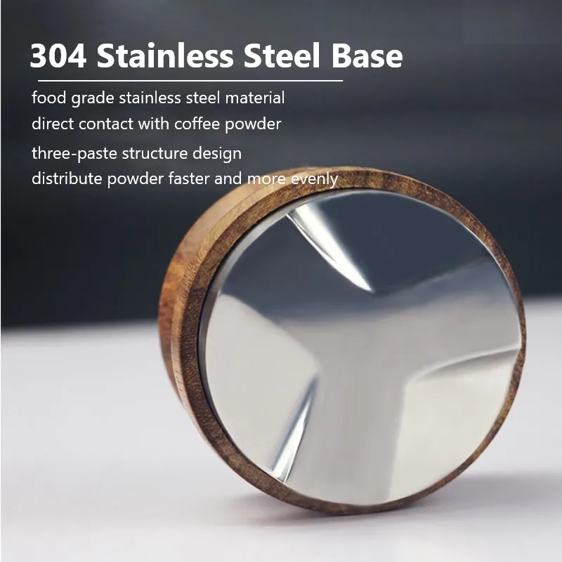 

Clover Coffee Cloth Powder Machine Pear Flower Wood Espresso Powder Mat Stainless Steel Coffee Powder Hammer Home Accessories