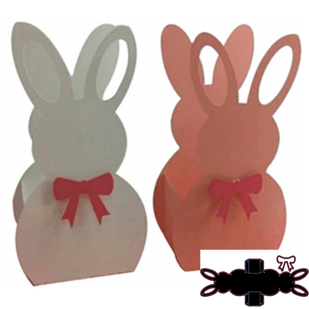 

Easter 3D Effect Bunny Box Metal Cutting Dies DIY Box Scrapbooking Paper Stencil Card Decorative Craft Embossing Die Cuts