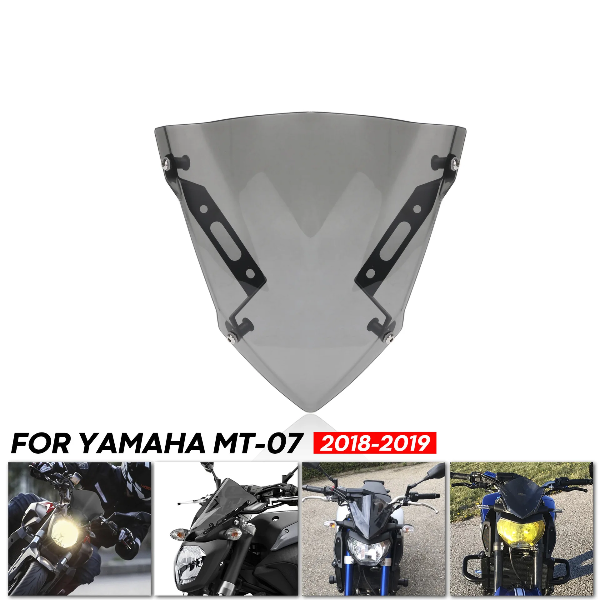 

Motorcycle Accessories Modified Windshield Reinforced Plastic Products Are Suitable for Yamaha Mt07 Fz07mt0914-20 Accessories