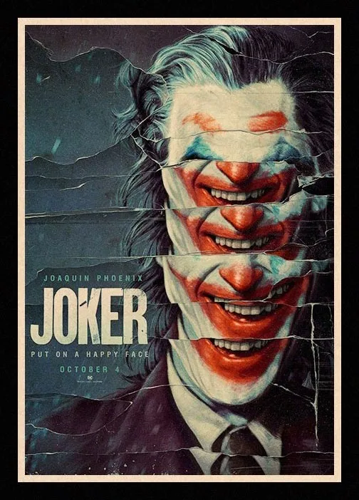 Отличный Классический постер JL joker Хоакин Феникс наклейки для гостиной домашний