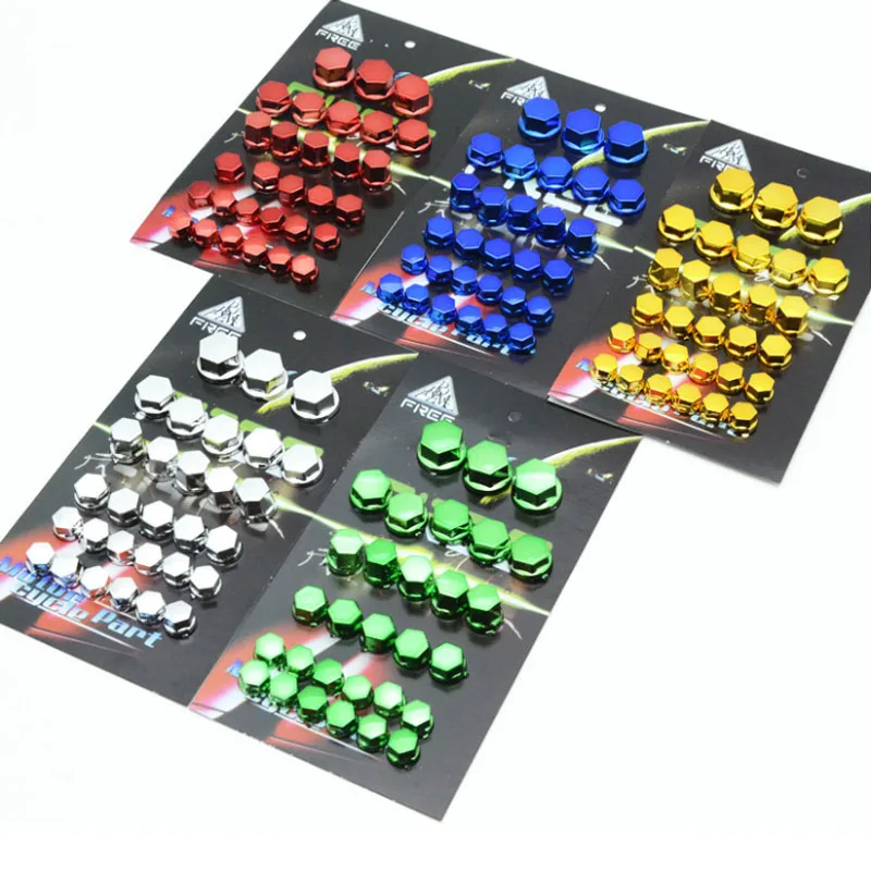 

30 шт./компл. аксессуары для мотоциклов головка гайка с гальваническим покрытием крышка подходит для украшения крышки для Yamaha Kawasaki Honda