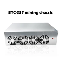 btc s37 mining chassis combo motherboard 8 gpu bitcoin crypto ethereum low power graphics card with 4 fans 8gb ram msata ssd
