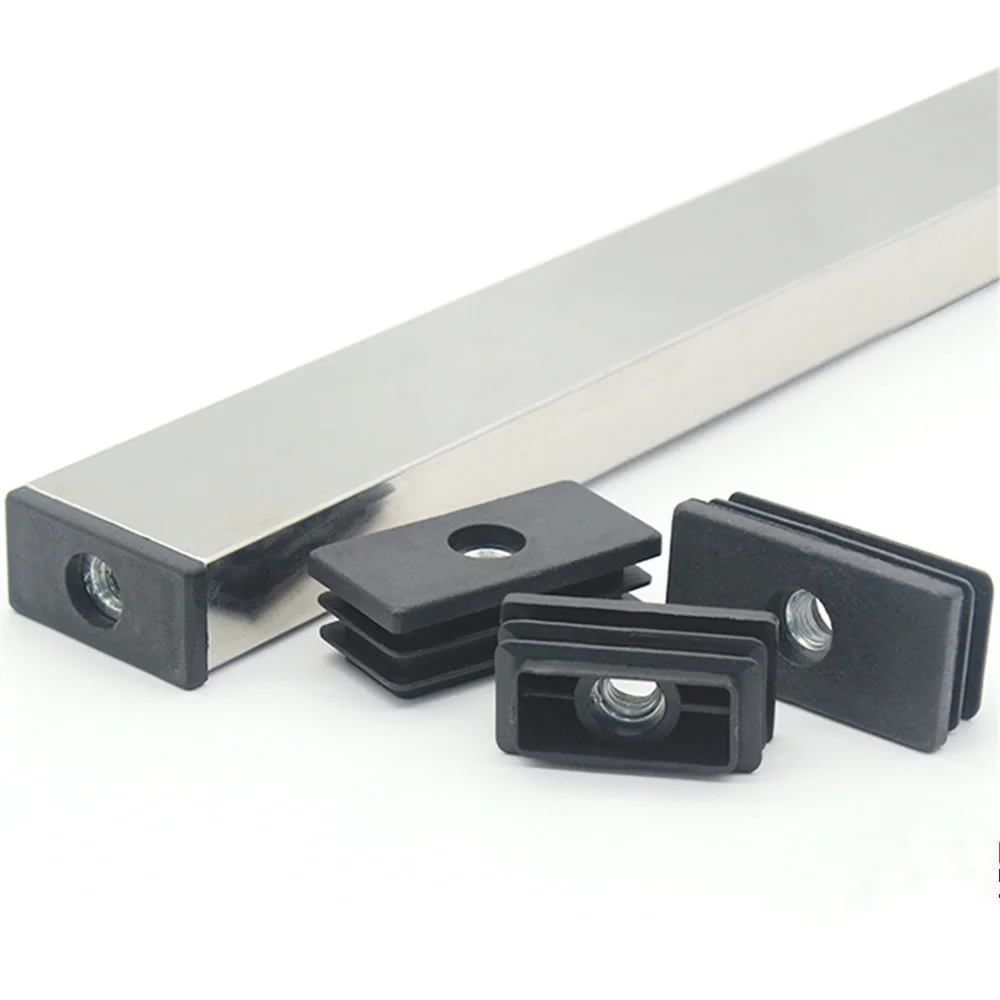 

Крышка, труба, труба, Резьбовая вставка, крышка, квадратная пластиковая труба, черная заглушка