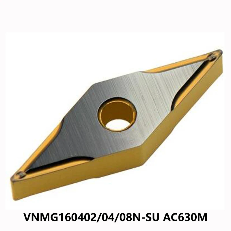 Original VNMG 160402 160404 160408 Carbide Inserts VNMG160402N-SU VNMG160404N-SU VNMG160408N-SU AC630M Lathe Cutter Turning Tool