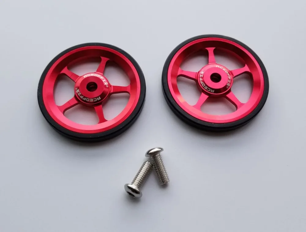 1 пара велосипед Easywheel 3 цвета Алюминий сплав супер легкая по весу простая колеса+ Титан болты для Brompton 45 г/компл