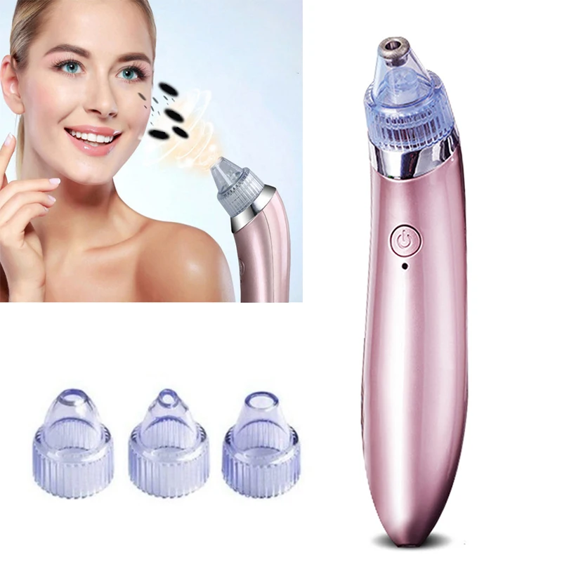 Professional Electric Blackhead Remover Vacuum Pore Cleaner Acne Extractor Tool Strong Suction USB Recharge Facial Cleaner
