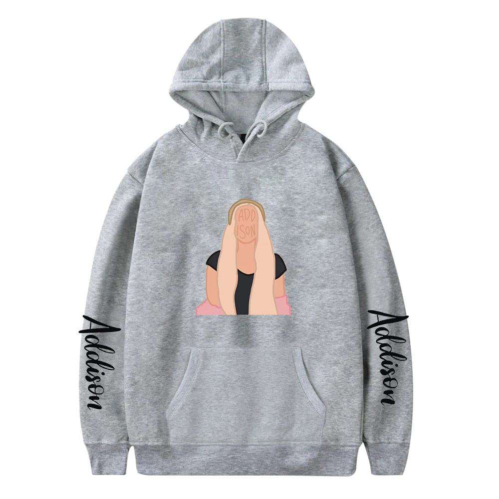 

Fashion Men's Design Addison Rae 2D Pullover Hoodie Harajuku Tops Autumn Boys Girls Casual Street Cute Sweatshirt Clothing