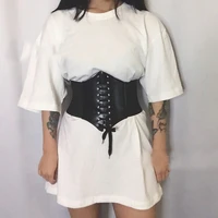 women ultra super wide belt pu elastic corset belt fashion wide waist belt ladies clothing accesoories female decorations