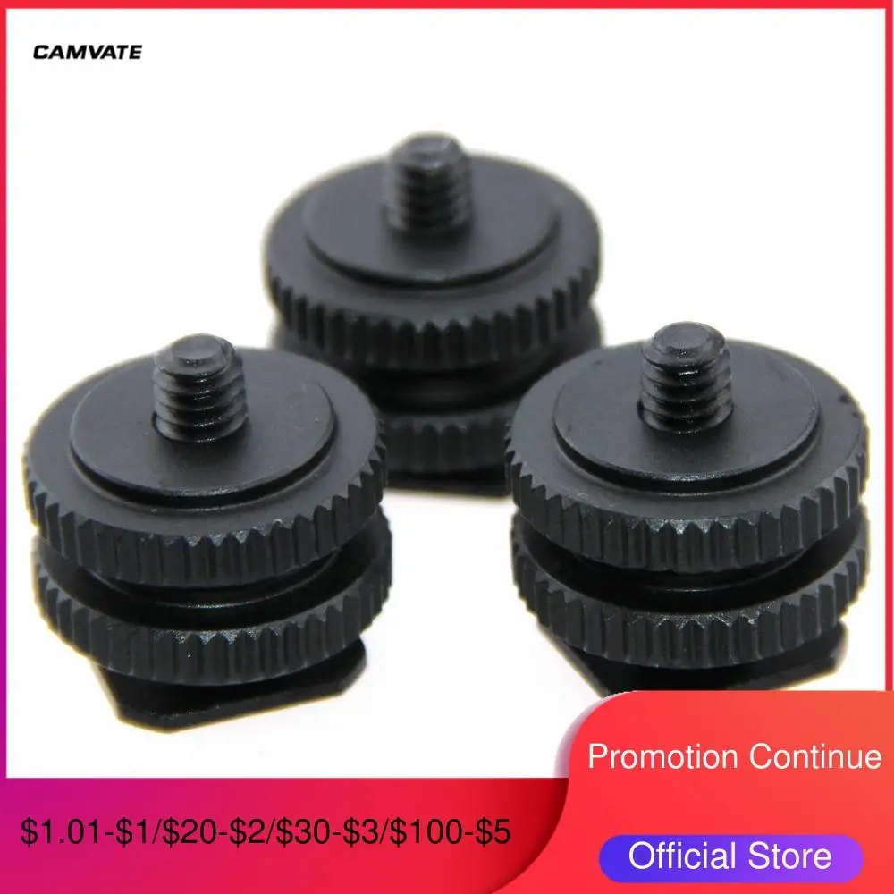 CAMVATE 3 шт. Горячий Холодный башмак держатель с 1/4 &quotрезьбой для DSLR Камера видео