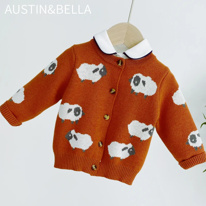 AustinBella бутик детская одежда для мальчиков вязаный детский свитер 100% хлопок