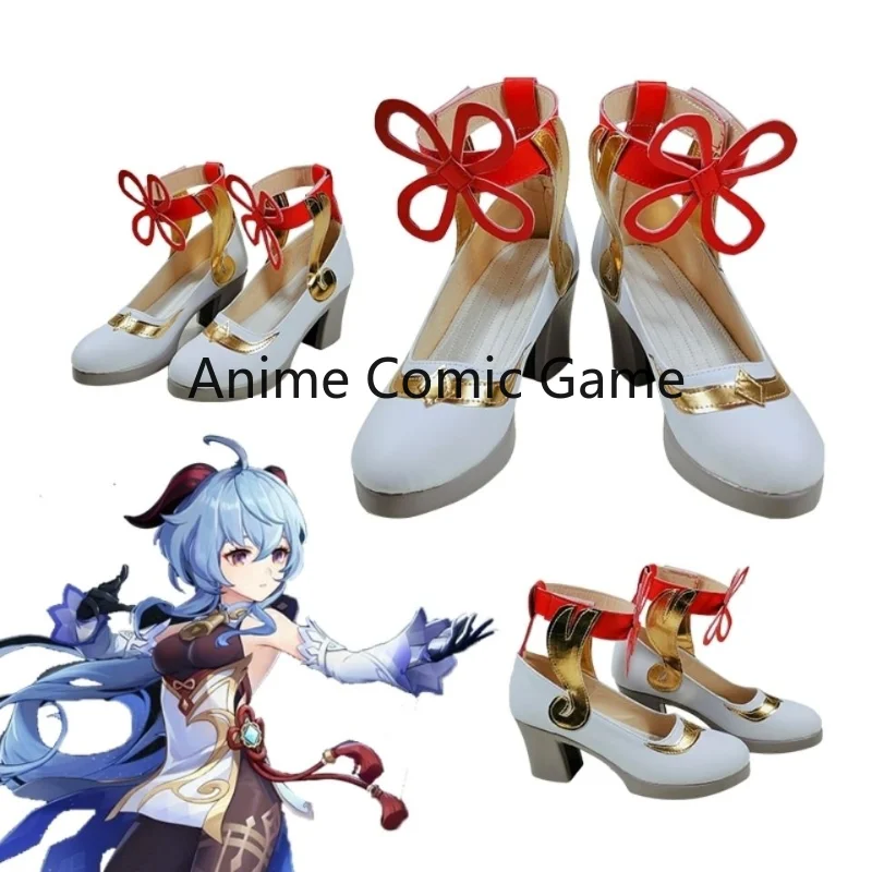 

Anime Game Genshin Impact Ganyu Cosplay Shoes Genshin Impact Cosplay Ganyu Shoes High-heeled Shoes Women Cosplay Shoes Game