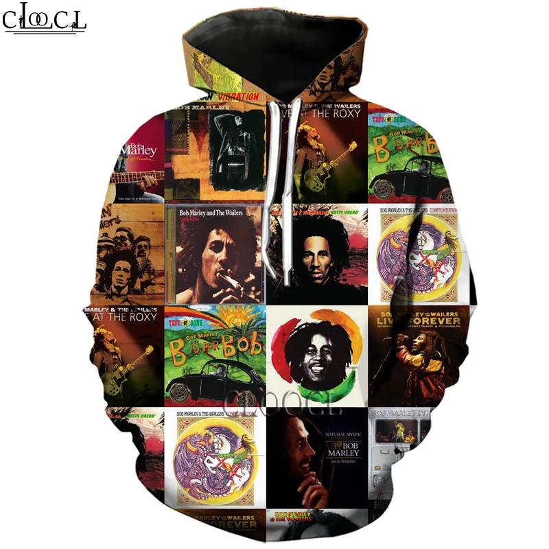 

HX Singer Reggae Creator Bob Marley Hoodie Men Women Sweatshirts 3D Print Fashion Harajuku Casual Hooded Tracksuit Drop Shipping