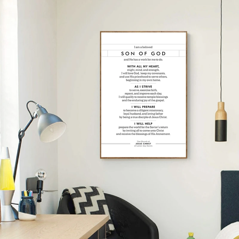 Рисунок Иисуса Христа Бог новый YM 2020 тематический постер для молодых мужчин Aaronic