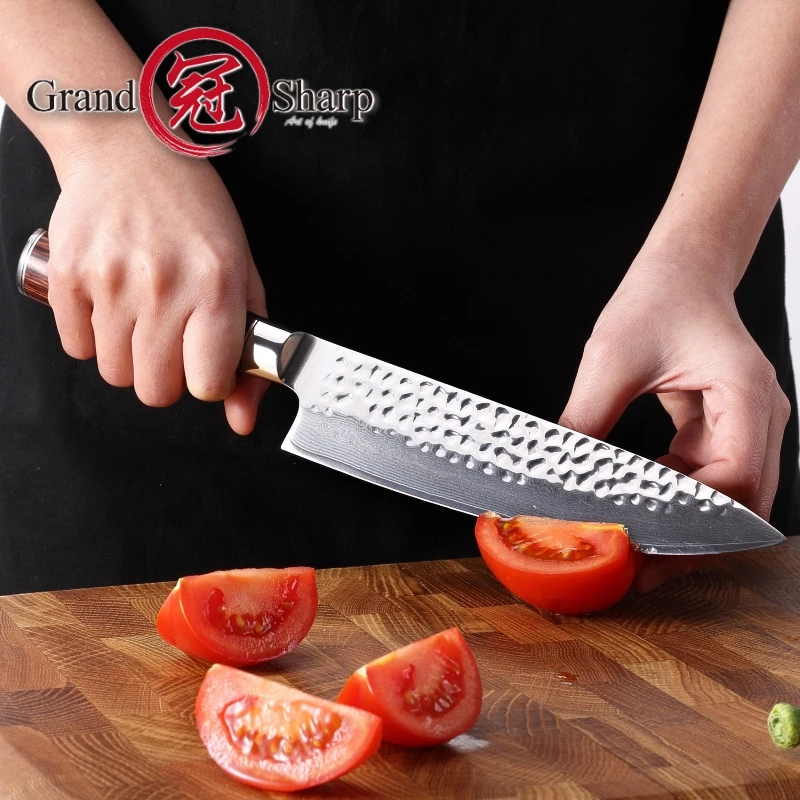 Grandsharp 7 ''дамасский нож шеф повара японский Дамаск VG10 стальные лезвия кухонные